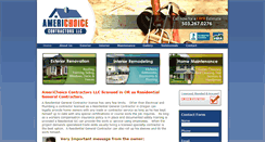 Desktop Screenshot of americhoicellc.com